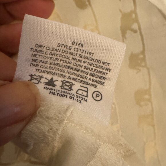 Vintage Tory Burch Maxton Elephant Print Top - Size 6 - Picture 7 of 8